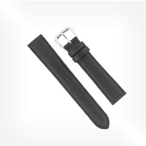 Antenen - Black "Louboutin" grained leather calf strap