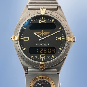Breitling - Navitimer Aerospace Titanium and Link Watch Ref. 80360 et Ref. 81500
