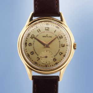 Breitling - GMT & GMT +1 Europe Dual Instantaneous Time Zone Circa 1950 Ref. 1211/19