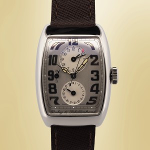 Dubey & Schaldenbrand - Aerodyn Duo Carre Cambre Dimplomatic Classic GMT Circa 2002 Ref. ADUO/ST/SIG/LD