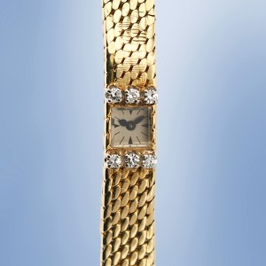 Jaeger-LeCoultre - JLC Calibre 101 jewellery watch in 18k YG and diamonds
