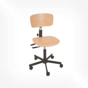 Horotec - Watchmaker wooden chair with casters
