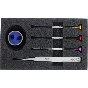 Horotec - Professional tool kit, screwdrivers, eyeglass and tweezers Horotec