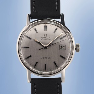 Omega - Genève Automatic Quick Stem Date Circa 1970 Ref. 166.0098