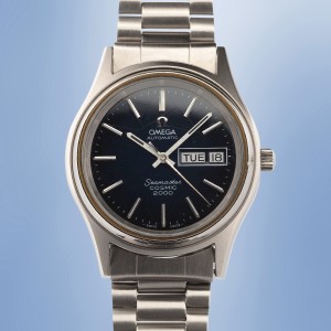 Omega - Seamaster Cosmic 2000 Automatic Day-Date Spider Dial Circa 1970 Ref. 166.1129