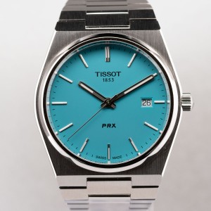 Tissot - PRX Quartz with custom turquoise dial