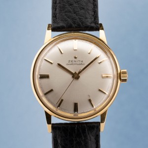 Zenith - Automatic vintage in 18k yellow gold with box