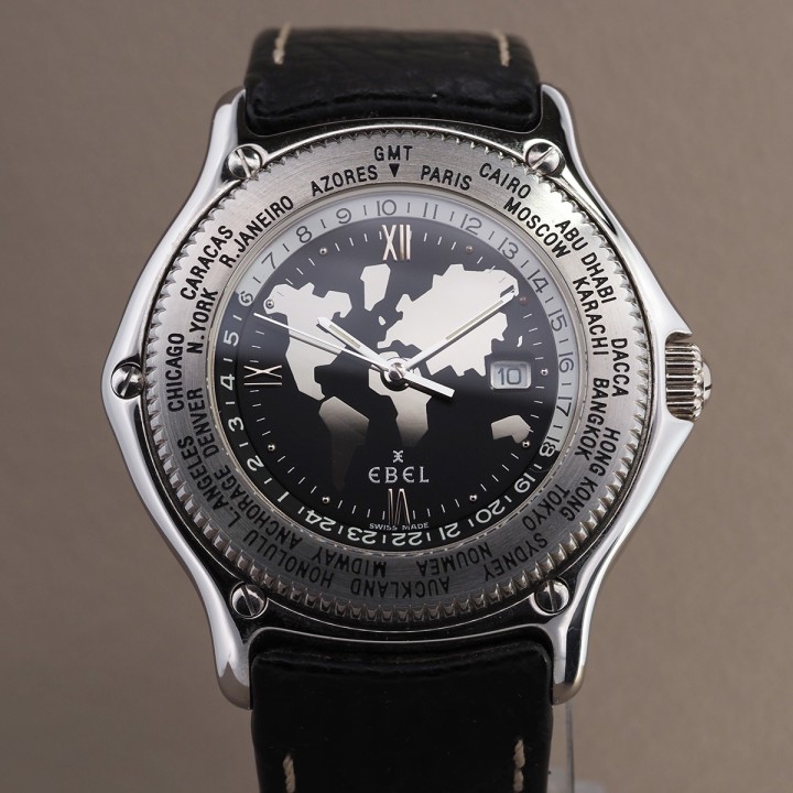 Ebel - Voyager World Time Automatic with box and papers Ref. 9124913