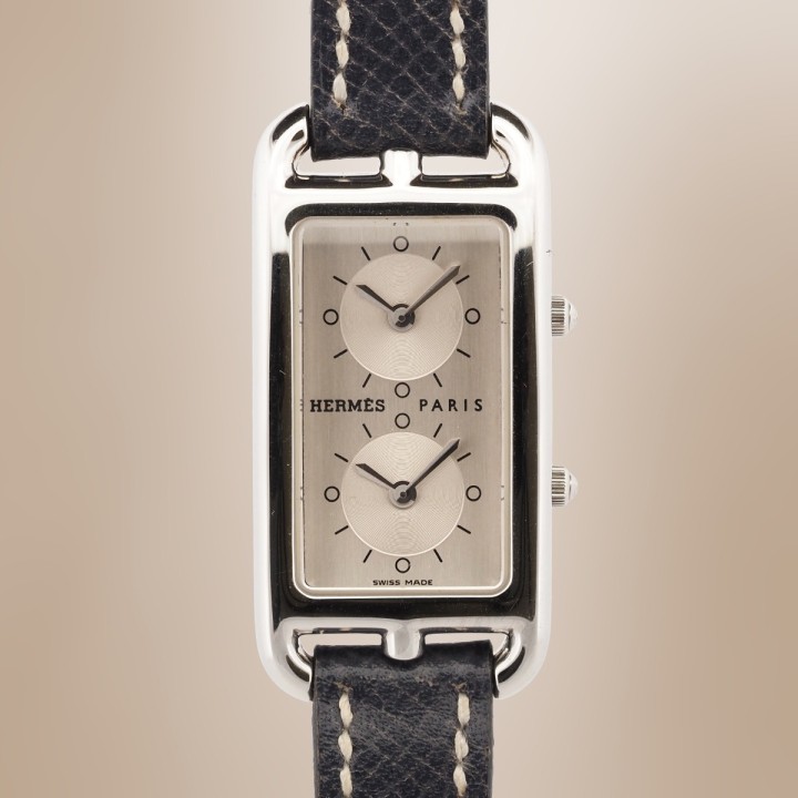 Hermès - Cape Cod "Dual Time" Quartz Circa 2010 Ref. CC3-210