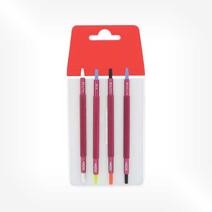 Horotec - Assortment of 4 tools for fitting hands with Delrin® end pieces
