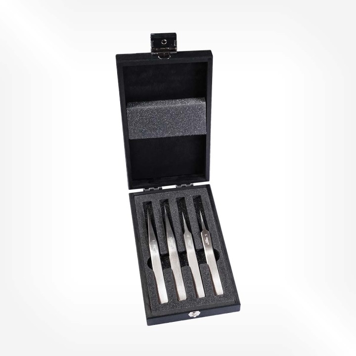 Horotec - Assortment of 4 tweezers no. 1; 3; 4; 5