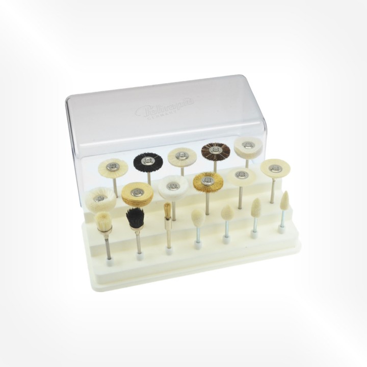 Horotec - Assortment of polishing brushes on shank