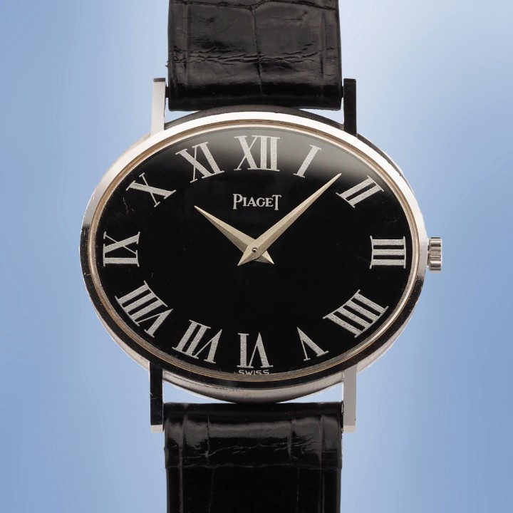 Piaget - Vintage Oval 9P Mechanical 18k White Gold Ref. 9871