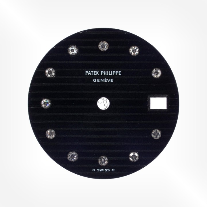 Patek Philippe - Black Dial with Diamond indexes 19.80mm Ref. 4700 2