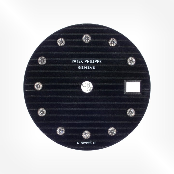 Patek Philippe - Dark Blue/ Black Dial with Diamond indexes 19.80mm Ref. 4700