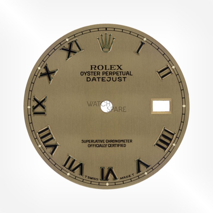 Rolex - Yellow gold/ Champagne Datejust 27,89mm with one hour hand and one minute hand