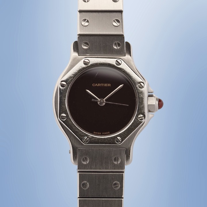 Cartier - Santos Octogonale Burgundy Dial 25mm Ref.0906