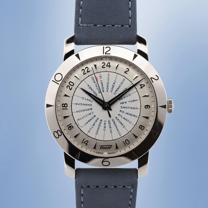 Tissot - Heritage Navigator 160th Anniversary Navigator WorldTimer Blue Full Set Circa 2013 Ref. T078.641.16.037.00