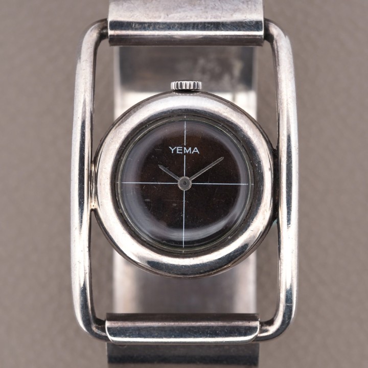 Yema - Bracelet-Watch in solid 925 silver 31x46mm Circa 1970