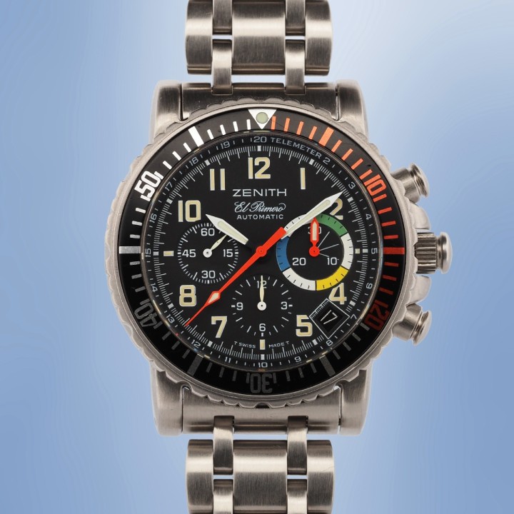 Zenith - Rainbow Flyback El Primero Chronograph Automatic Full Set Circa 2000 Ref. 02.0480.405