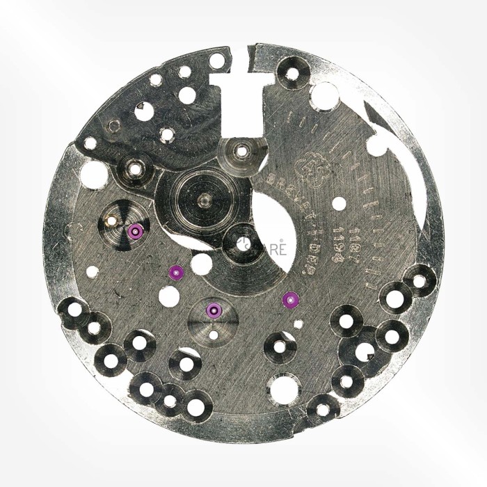 AS Cal. 1187 - Main plate 100