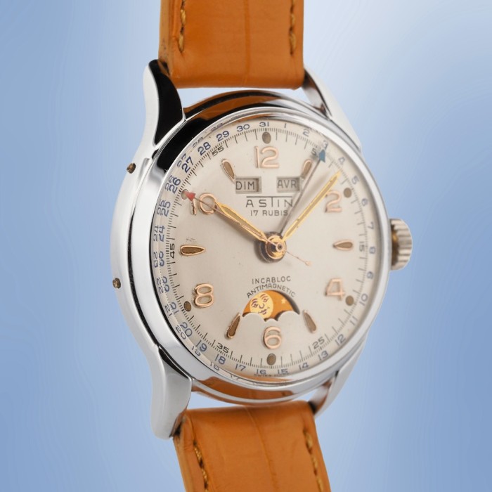 Astin - Vintage Triple Calendar Moonphase Ref. 3819