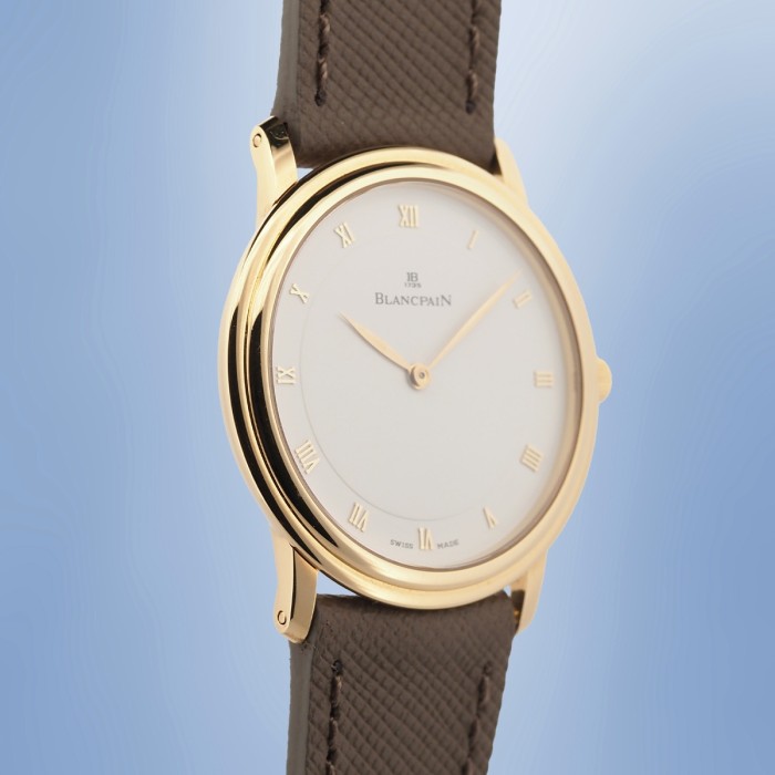 Blancpain - Villeret Ultra Plate 18k Yellow Gold Circa 2000 Ref. 0021-1418-55