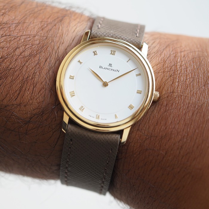 Blancpain - Villeret Ultra Plate 18k Yellow Gold Circa 2000 Ref. 0021-1418-55