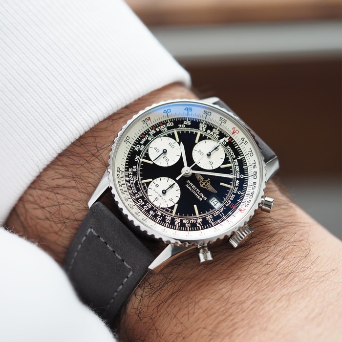 Breitling - Old Navitimer II Chronograph Automatic Circa 1995 Serviced Ref. A13019