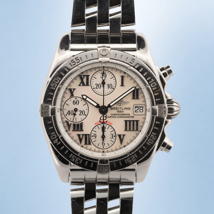 Breitling - Chrono Cockpit Mother of Pearl Dial Full Set Ref. A13358
