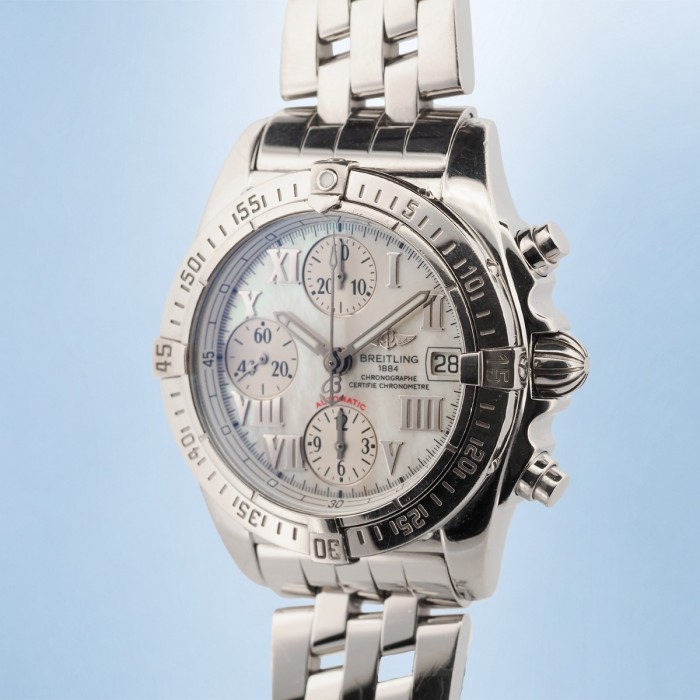 Breitling - Chrono Cockpit Mother of Pearl Dial Full Set Ref. A13358