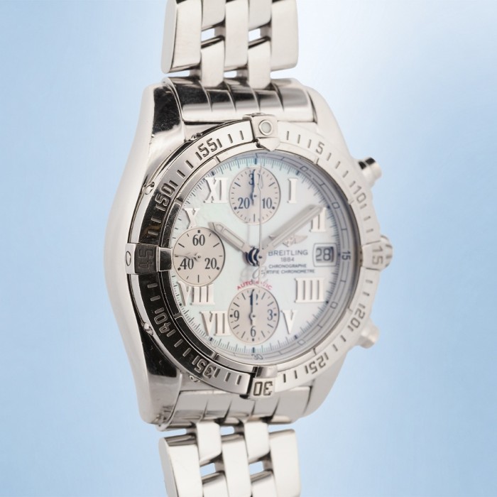 Breitling - Chrono Cockpit Mother of Pearl Dial Full Set Ref. A13358