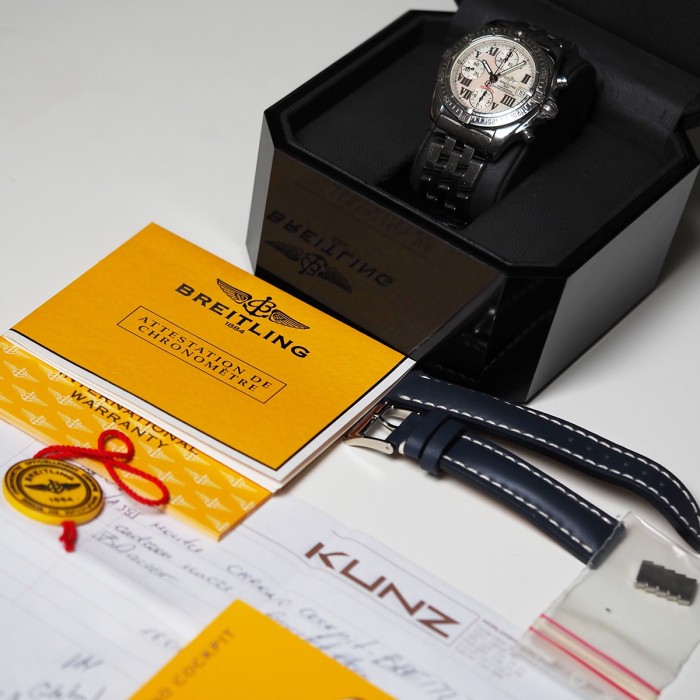 Breitling - Chrono Cockpit Mother of Pearl Dial Full Set Ref. A13358