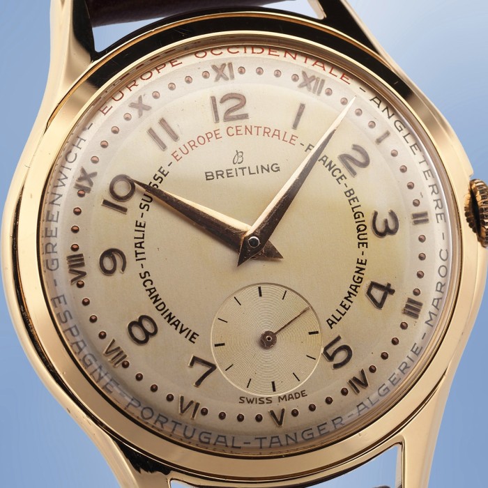 Breitling - Rare Vintage GMT Double Time 36mm Circa 1950 Ref. 1211/19