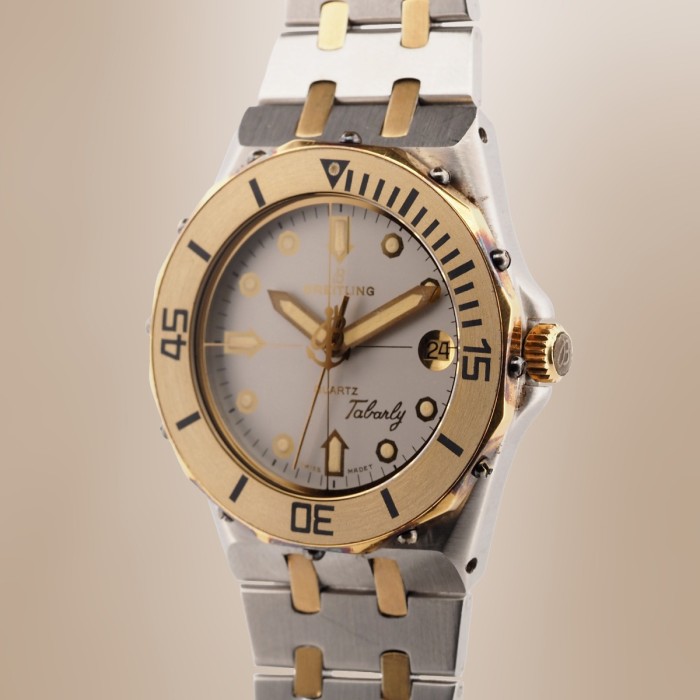 Breitling - Eric Tabarly Quartz "Royal Oak Style" Vintage Circa 1985 Ref. 80770