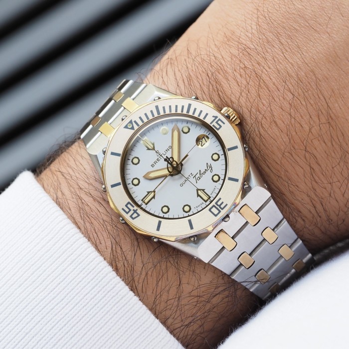 Breitling - Eric Tabarly Quartz "Royal Oak Style" Vintage Circa 1985 Ref. 80770