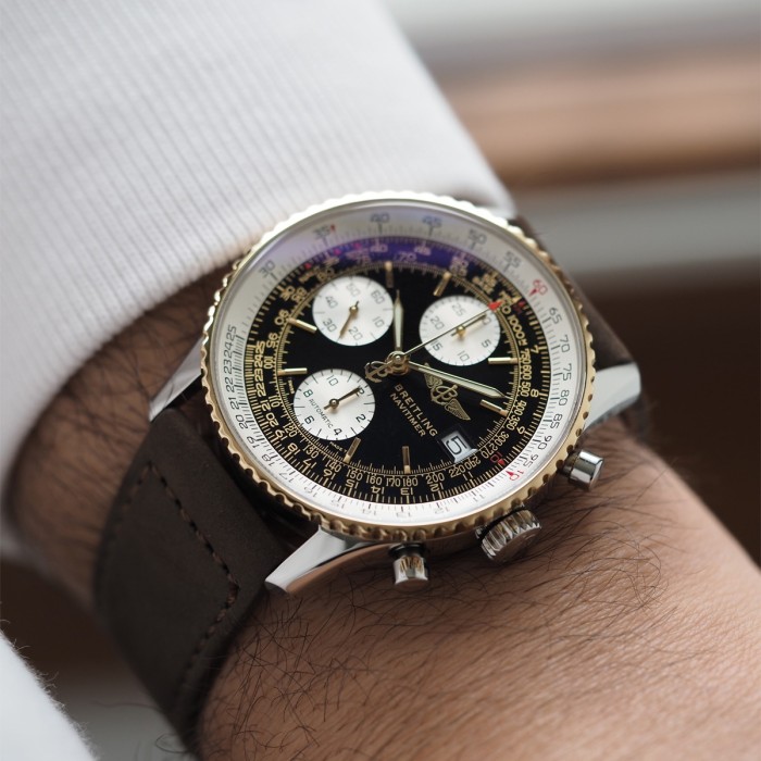 Breitling - Old Navitimer II Chronograph Automatic Serviced Circa 1995 Ref. D13022