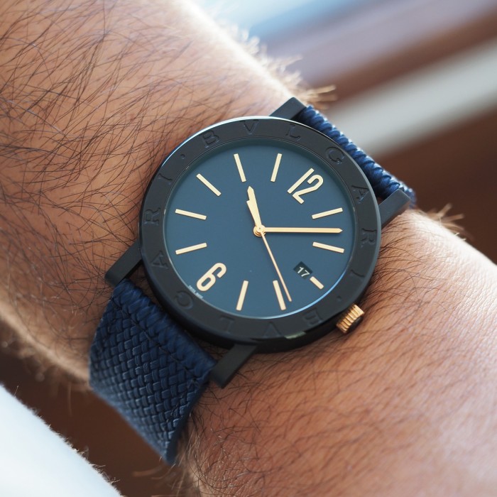 Bulgari - Solotempo Automatic Black SS PVD Full Set Ref. BB 41 S