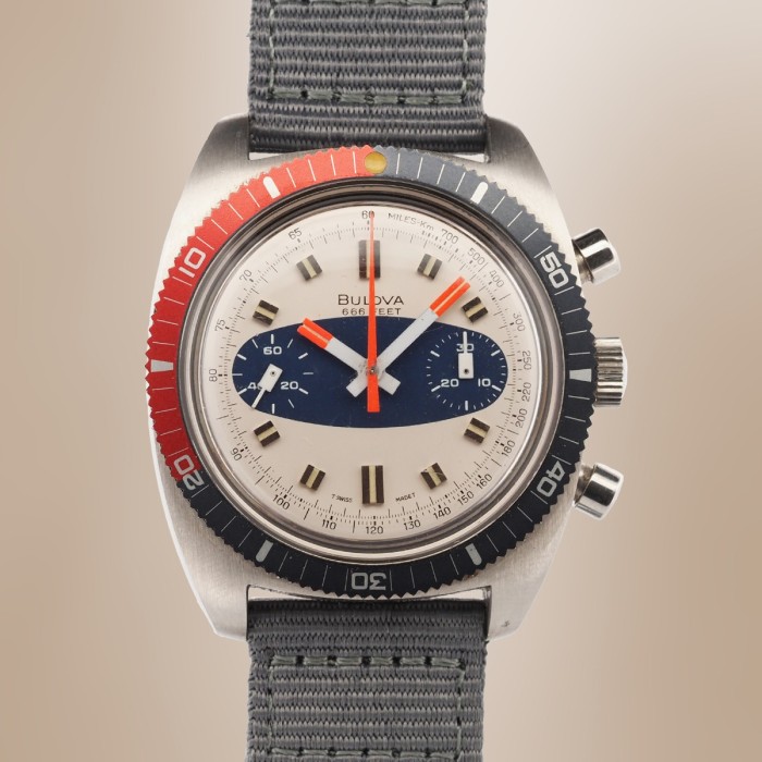 Bulova - 666 Feet Vintage Chronograph "Devil Diver" Circa 1971 Ref. 825-1