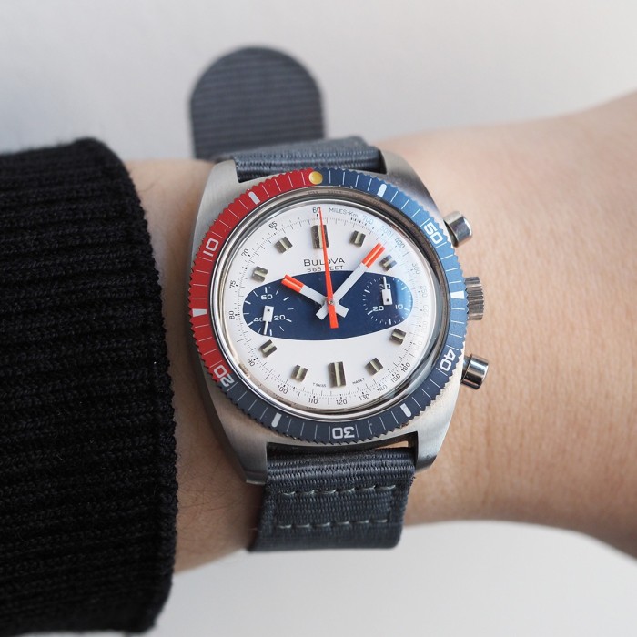 Bulova - 666 Feet Vintage Chronograph "Devil Diver" Circa 1971 Ref. 825-1