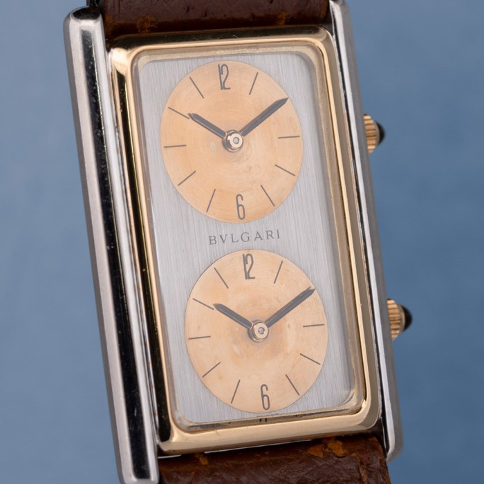 Bulgari - Vintage Dual Time Gérald Genta Réf. G.1464-7