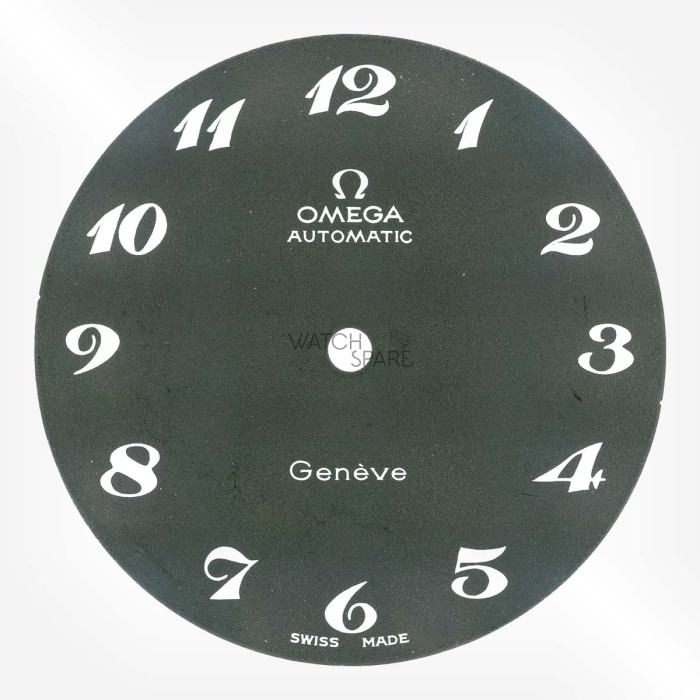 Omega - Automatic Genève black dial with Breguet numerals for Ref. 165.0041