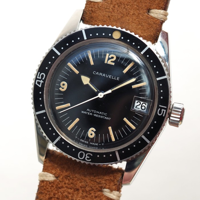 Caravelle Watch Division Bulova Watch Co - Vintage Sea Hunter Diver Ref. 665-1