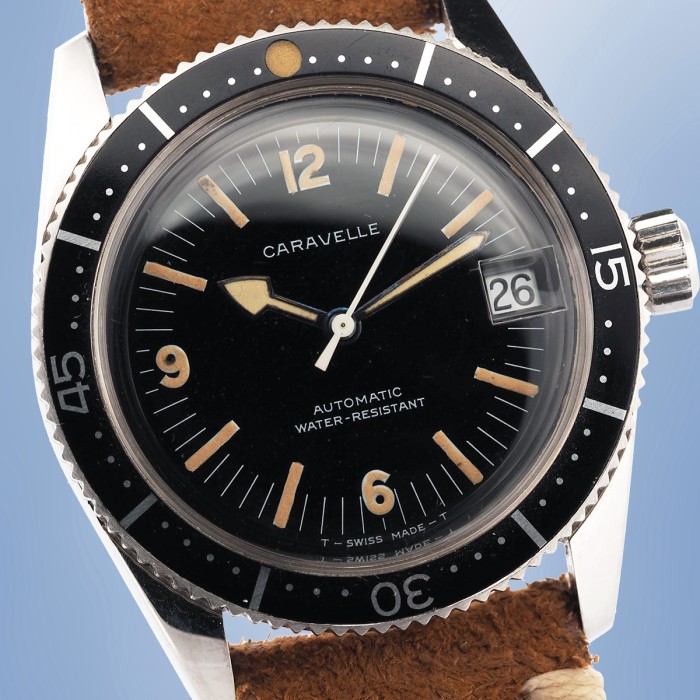 Caravelle Watch Division Bulova Watch Co - Vintage Sea Hunter Diver Ref. 665-1