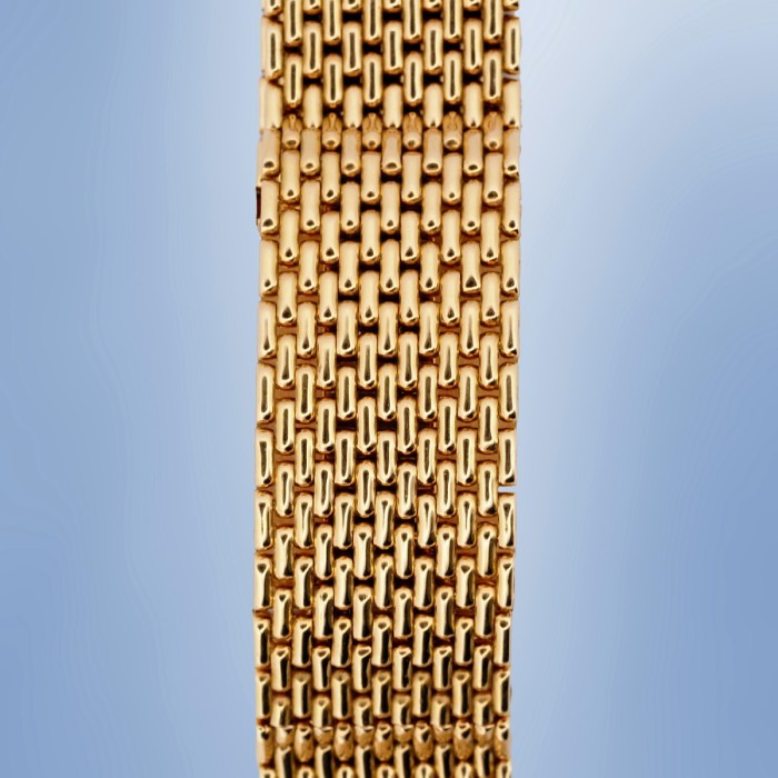Cartier - Tank Louis Cartier "Paris" Vintage 18k Yellow Gold with 18k Yellow Gold Milanese Bracelet & Paper Circa 1989 Ref. 96065