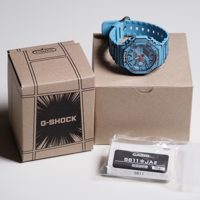 GShock - Manga Limited Edition "CasiOak" Blue GA-2100MNG Full Set Ref. 5611 