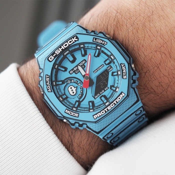 GShock - Manga Limited Edition "CasiOak" Blue GA-2100MNG Full Set Ref. 5611 