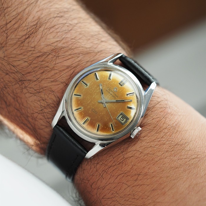 Certina - DS Automatic Vintage Huguenin Frères Case Circa 1965 Ref. 5801 112