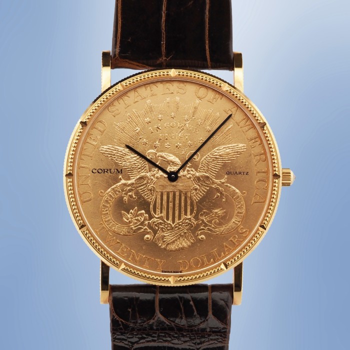Corum - Unique "His & Hers" set with 18k Yellow Gold Necklace