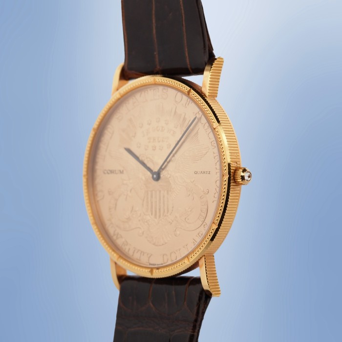 Corum - Unique "His & Hers" set with 18k Yellow Gold Necklace